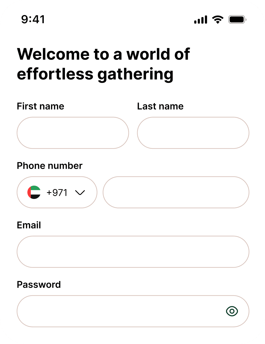 Download Caterk app and sign up